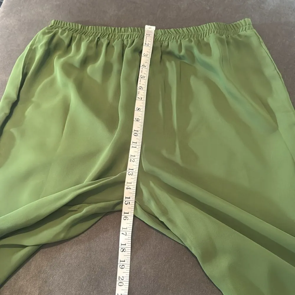 Women’s Green Chiffon 3 Piece Formal Mother of the Bride Pants Suit Size 18W NEW - Image 13