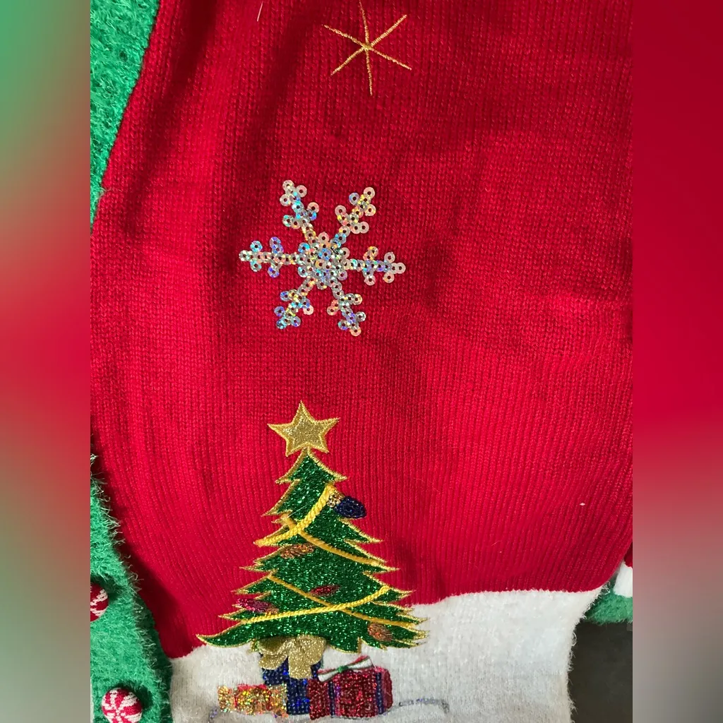 SUPER CUTE CHRISTMAS sweater 🎄🎄 Green Size XL - Image 8