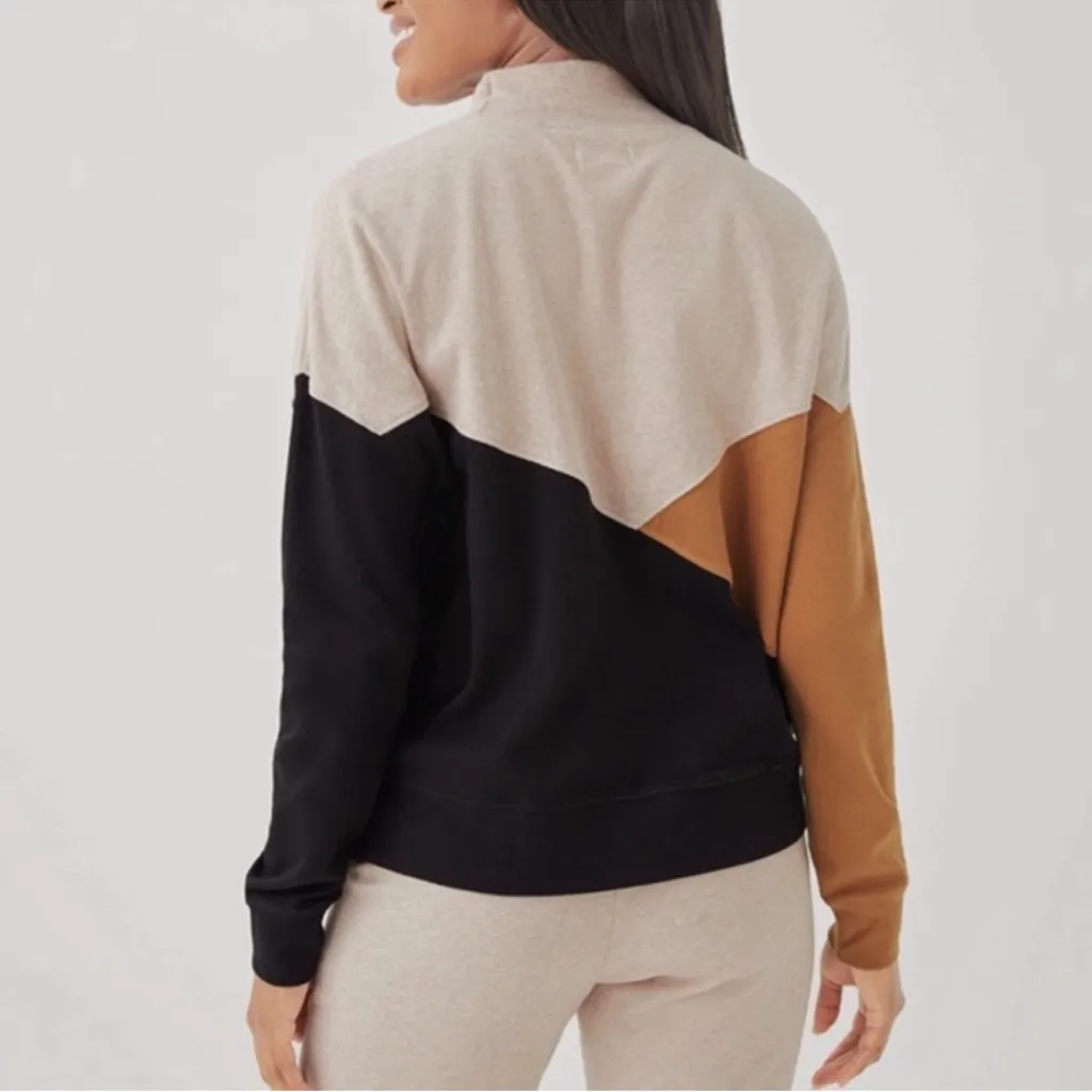 Pact Airplane Colorblock Pullover Size Small Organic Cotton - Image 8