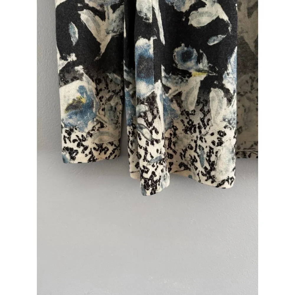 Neiman Marcus Cashmere Collection Floral Open Front Cardigan Sweater Women’s XS - Image 4