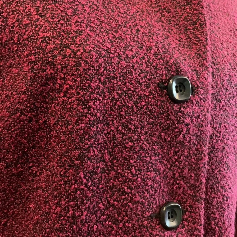 KAREN SCOTT Fuchsia and Black Blazer Jacket Size 10 - Image 2