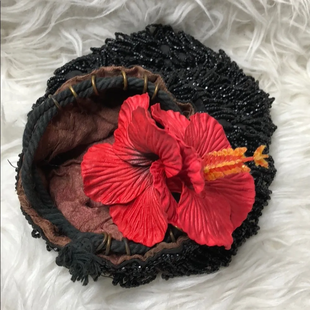 Vintage hand made purse Black - Image 3