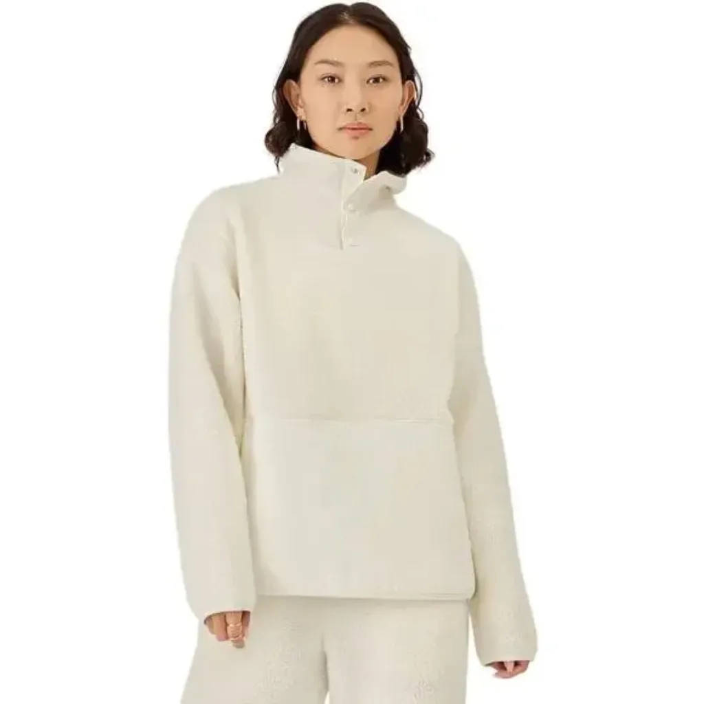 Allbirds  Women's‎ Fluff Fleece Pullover Natural White Size S - Image 9