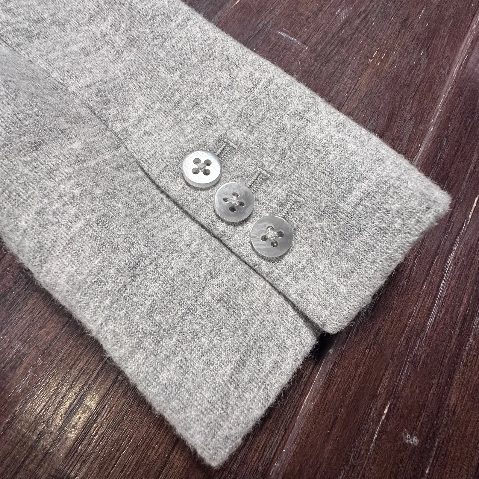 NWOT Anthropologie Elevenses Wool Blend Grey Cropped Blazer Size 6 - Image 7