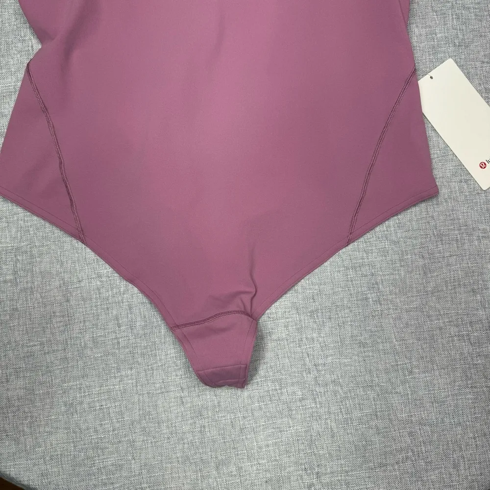 Lululemon Align Nulu Bodysuit Sleeveless Velvet Dusk Purple Size 14 NWT - Image 4
