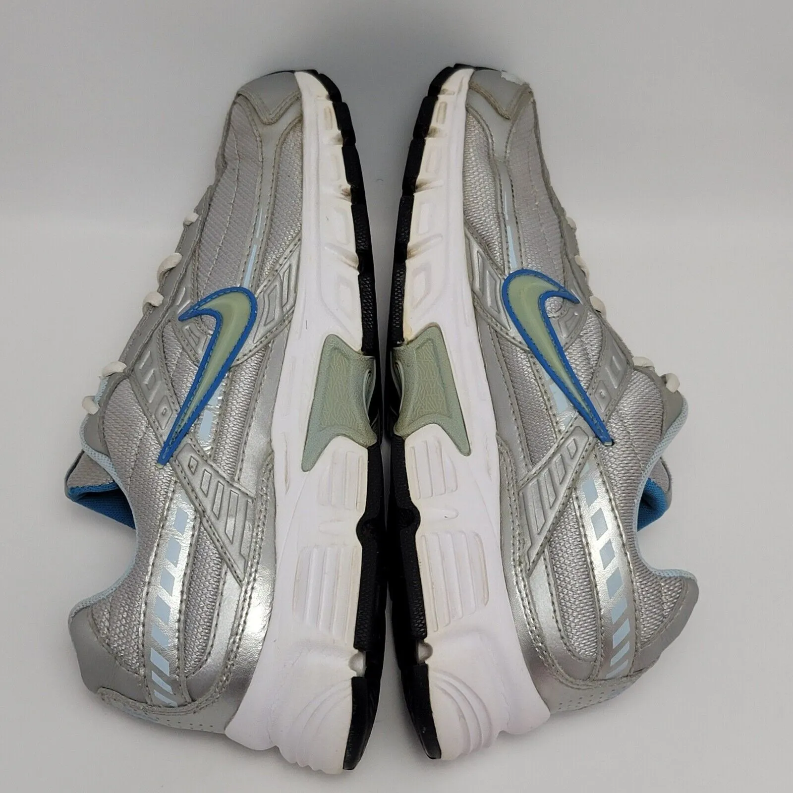 Nike Womens Gray White Initiator 394053-001 Lace Up Mid Athletic Shoes Size 8.5 - Image 8