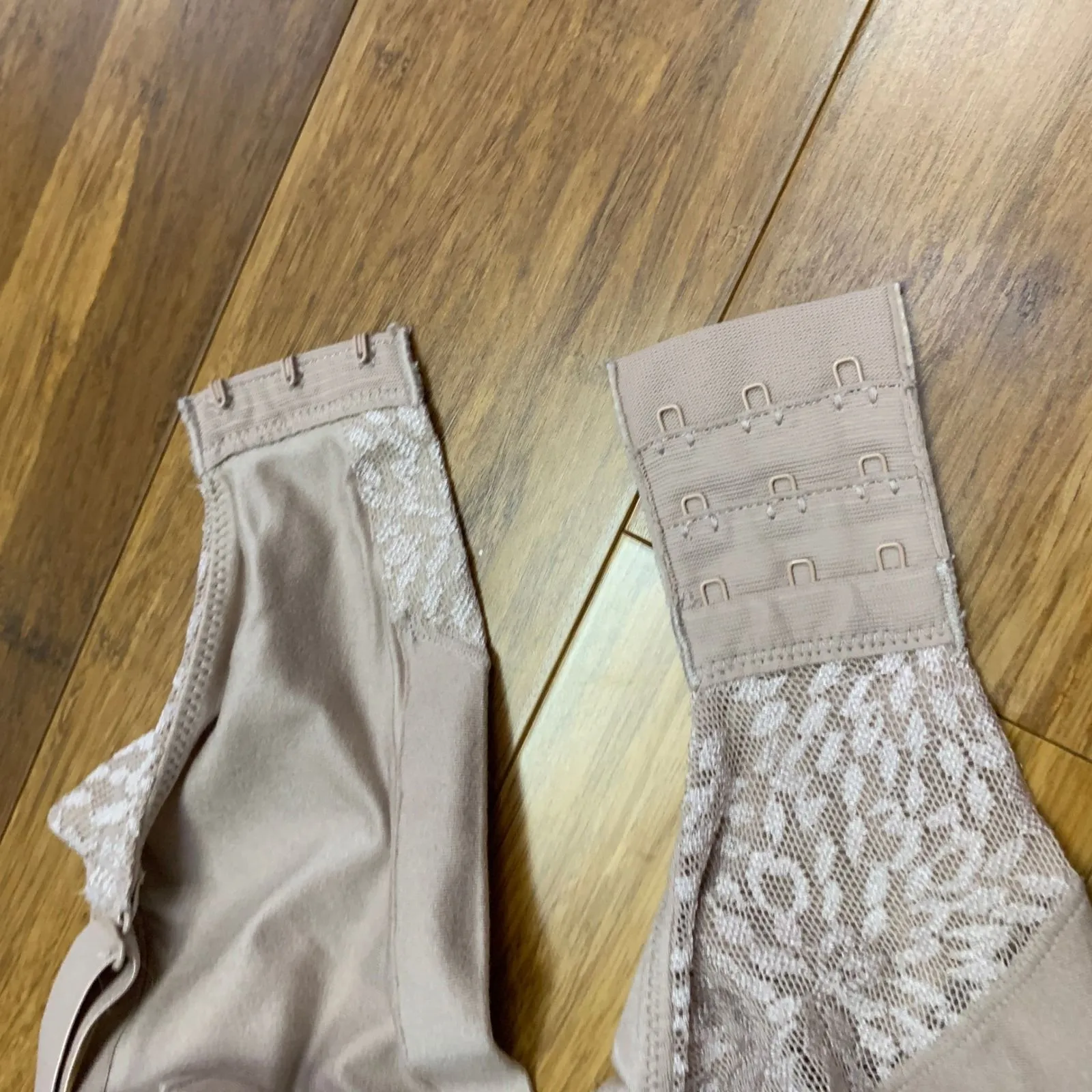 Bali‎ Lace Trim Comfortflex Full Coverage Underwire Bra 3468 Size 38DD Nude - Image 5