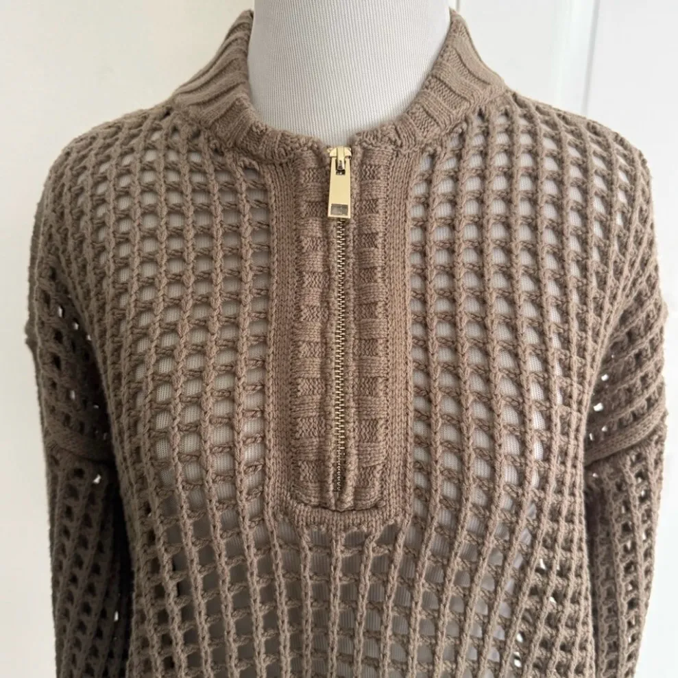 Splendid - Cella Jane Collection - 3 Piece Quarter Zip Sweater & Pants Set Small - Image 3