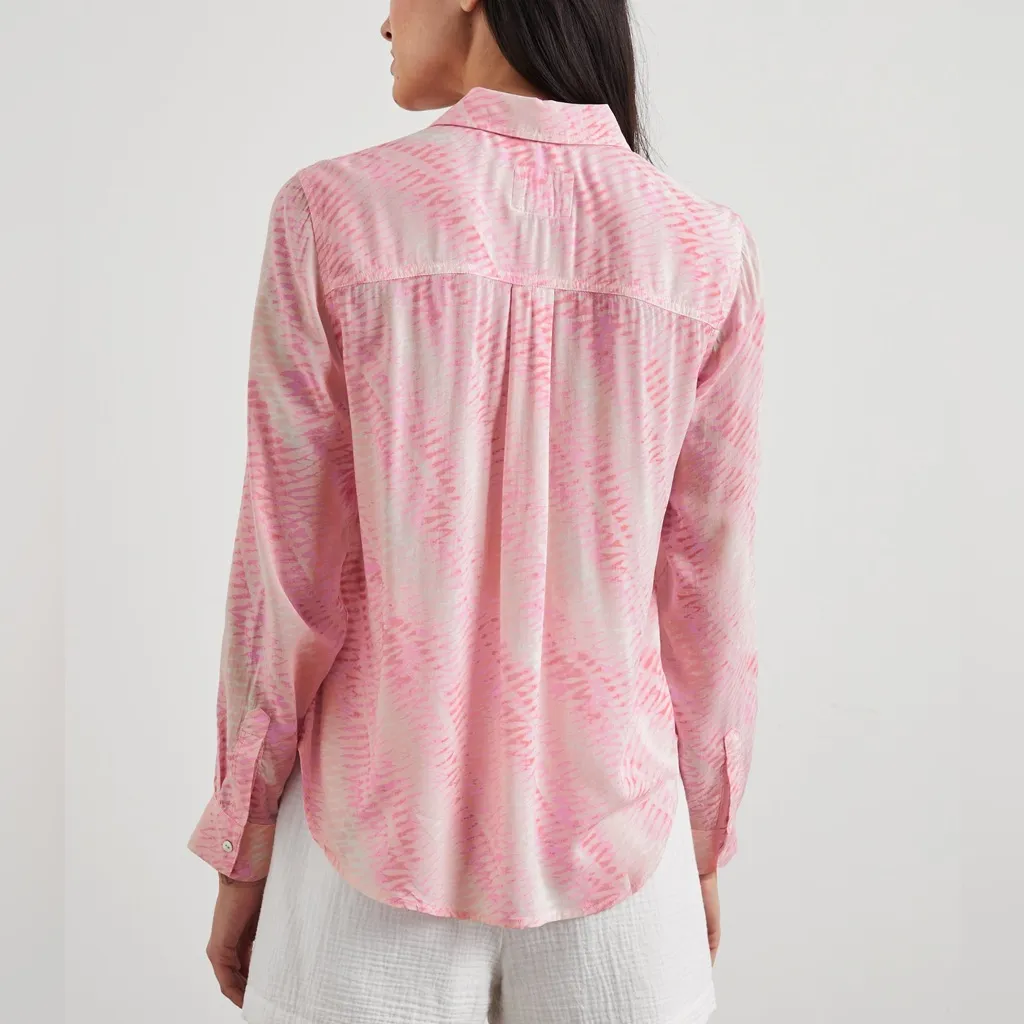 Rails Josephine Shirt Rose Reef Pink Button Down Medium - Image 2