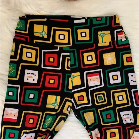 lularoe • christmas presents snowman Santa Claus leggings - Image 7