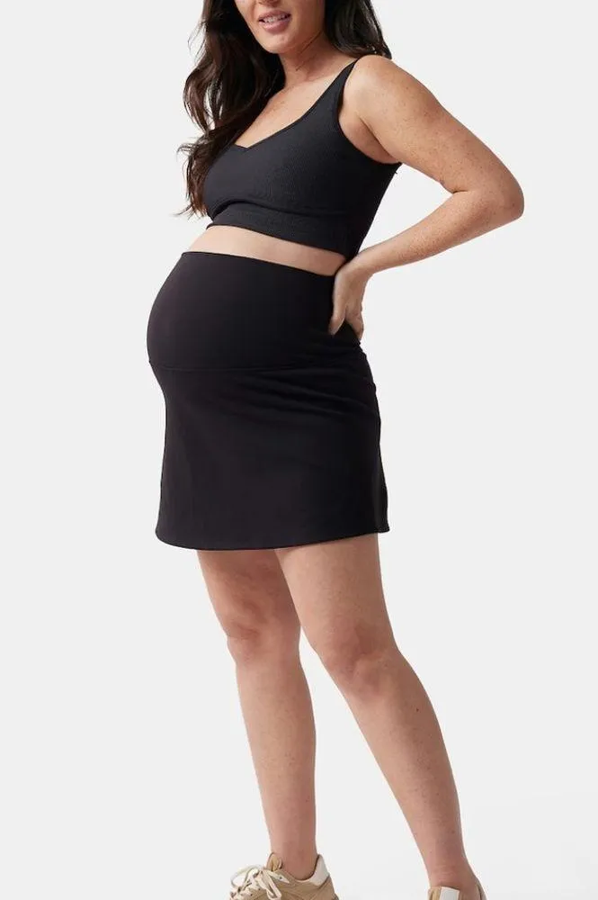 ingrid+isabel Maternity Athletic Skort With Built In Shorts, black, Sz M Black - Image 5