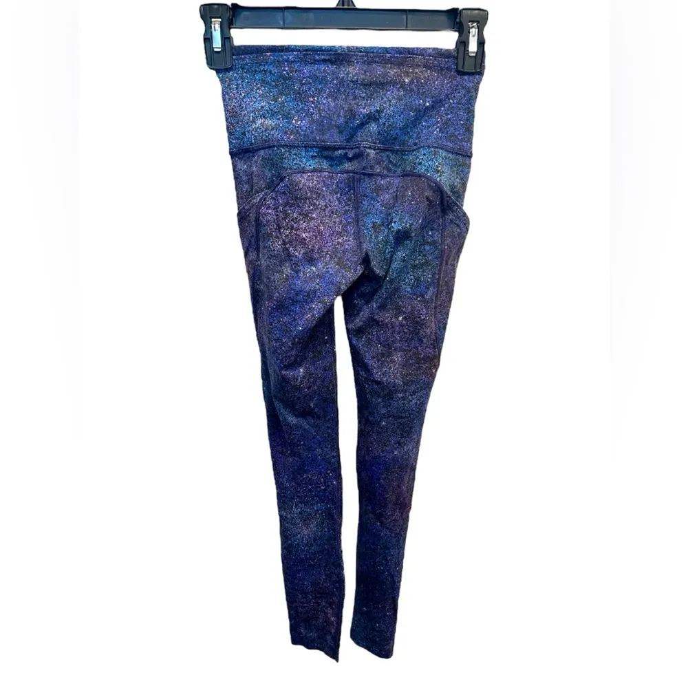 Lululemon Fast and Free Tight Nulux Polar Lights Blue Multi Galaxy leggings - Image 5