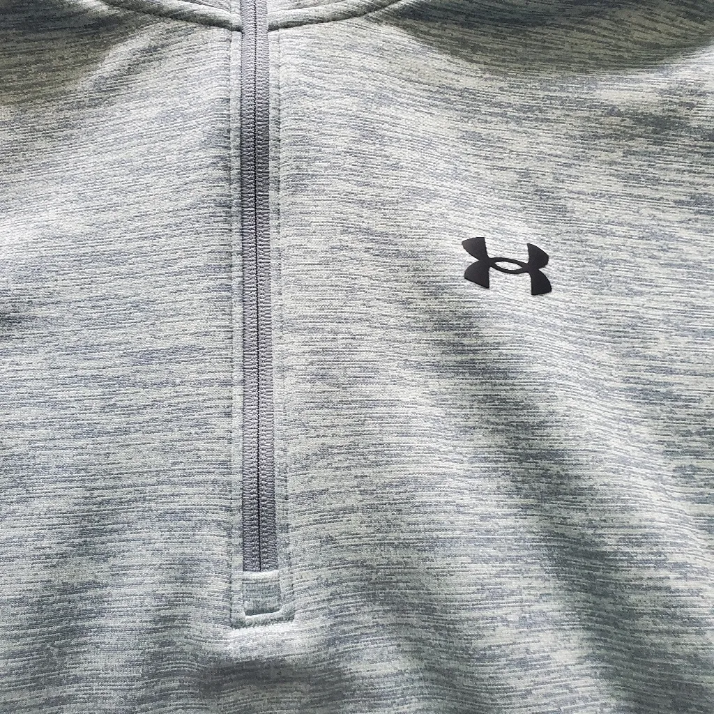 Under Armor 1/4 zip size small men's loose fit fits women's size medium green - Image 2