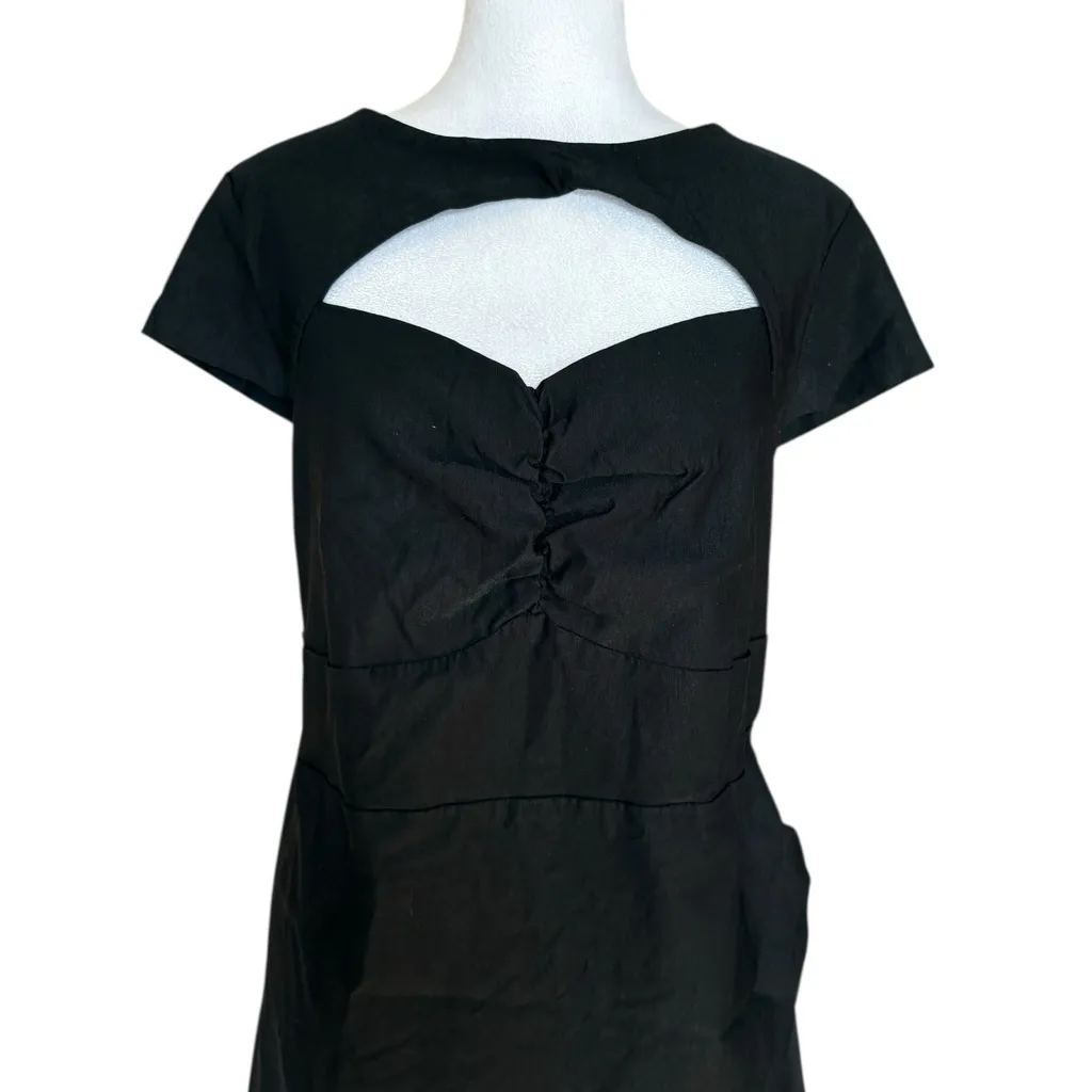 ModCloth Dear Fiery Cut Out Sweetheart Neckline Dress Womens Size 3X Black - Image 4