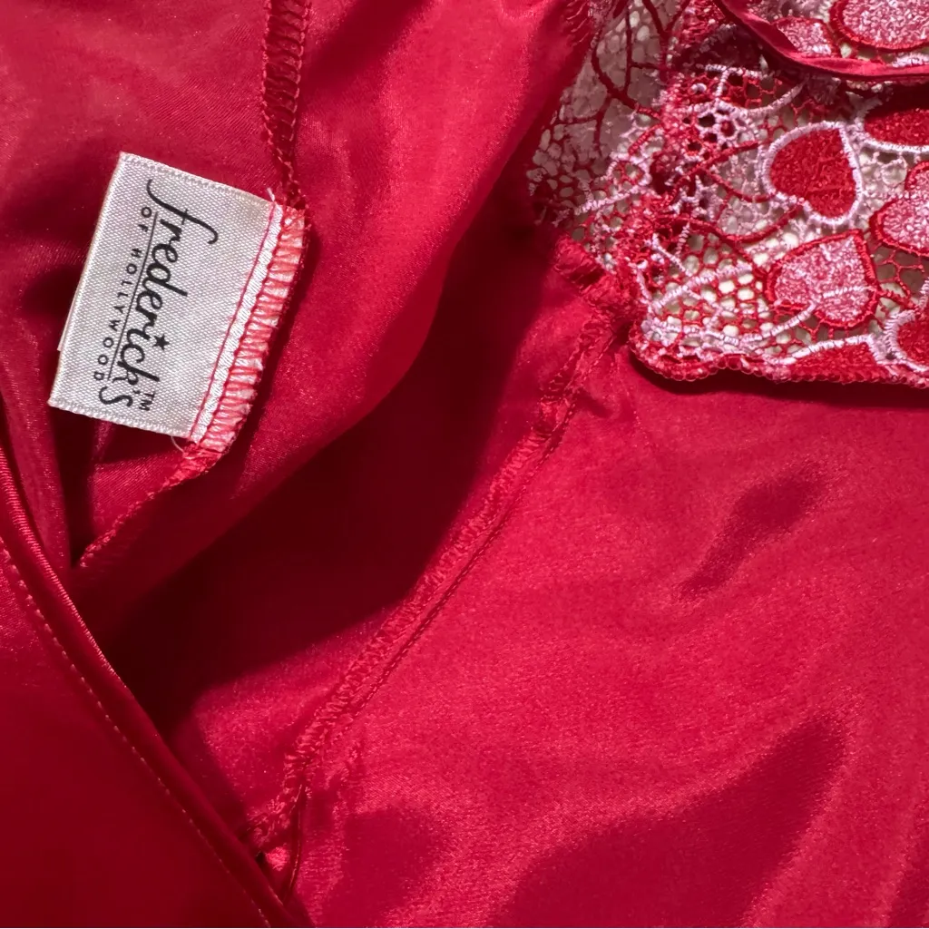 Frederick’s of Hollywood Valentine’s Day Crochet Heart Top Slip - Image 5