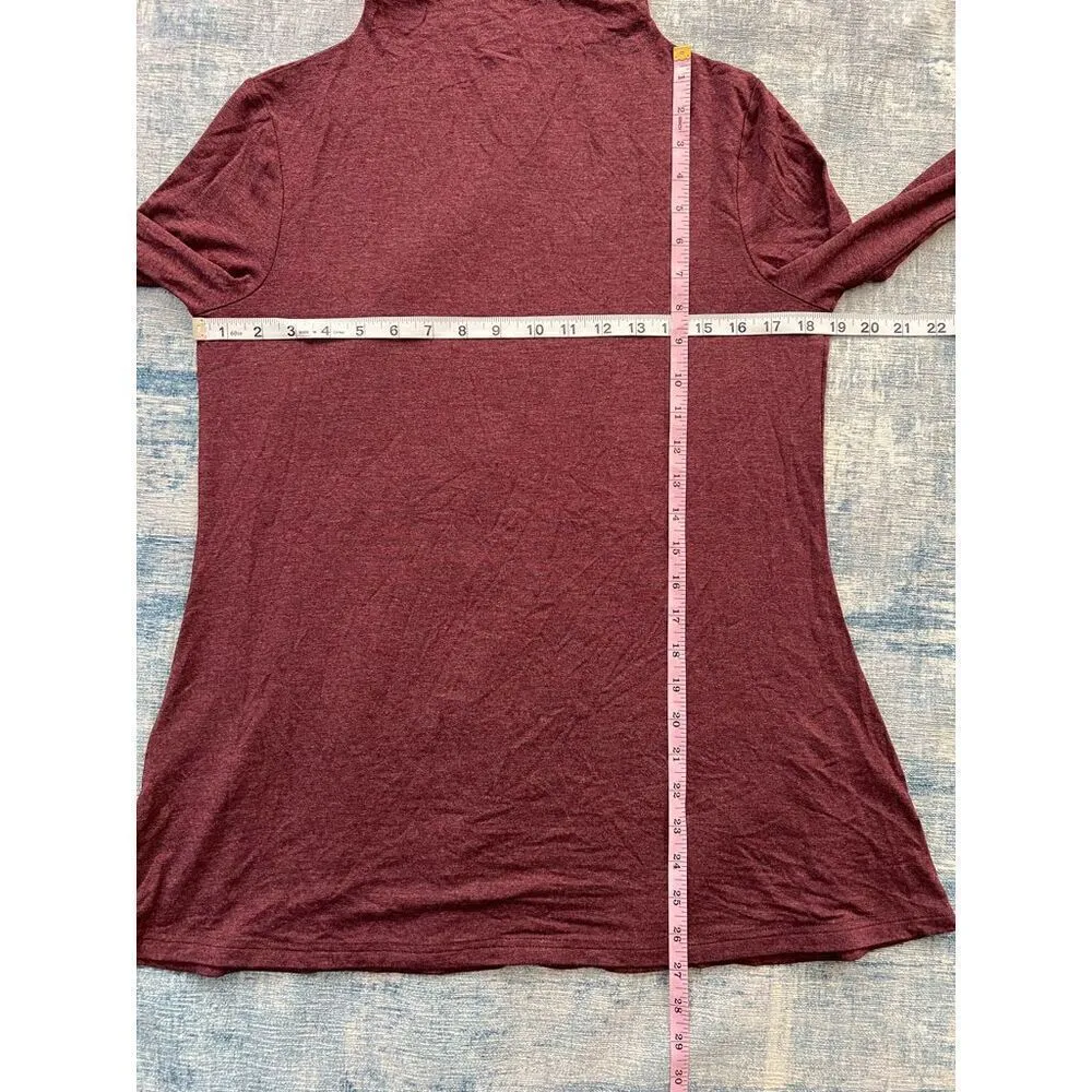 NWT! Daily Ritual Purple Heather Mock Neck Long Sleeve Top Small Purple - Image 7