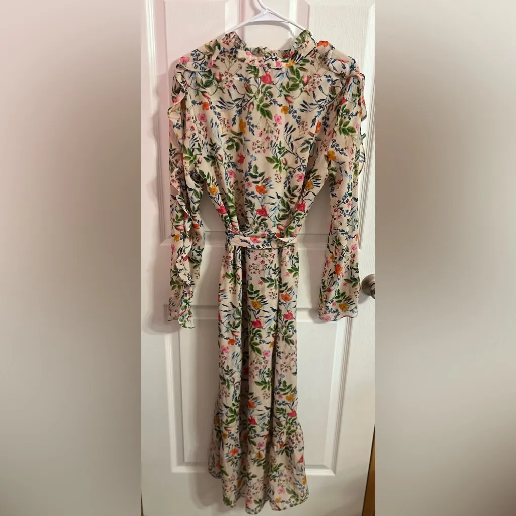 julia jordan Floral-Print Ruffled Midi Dress NWT size 14 - Image 7