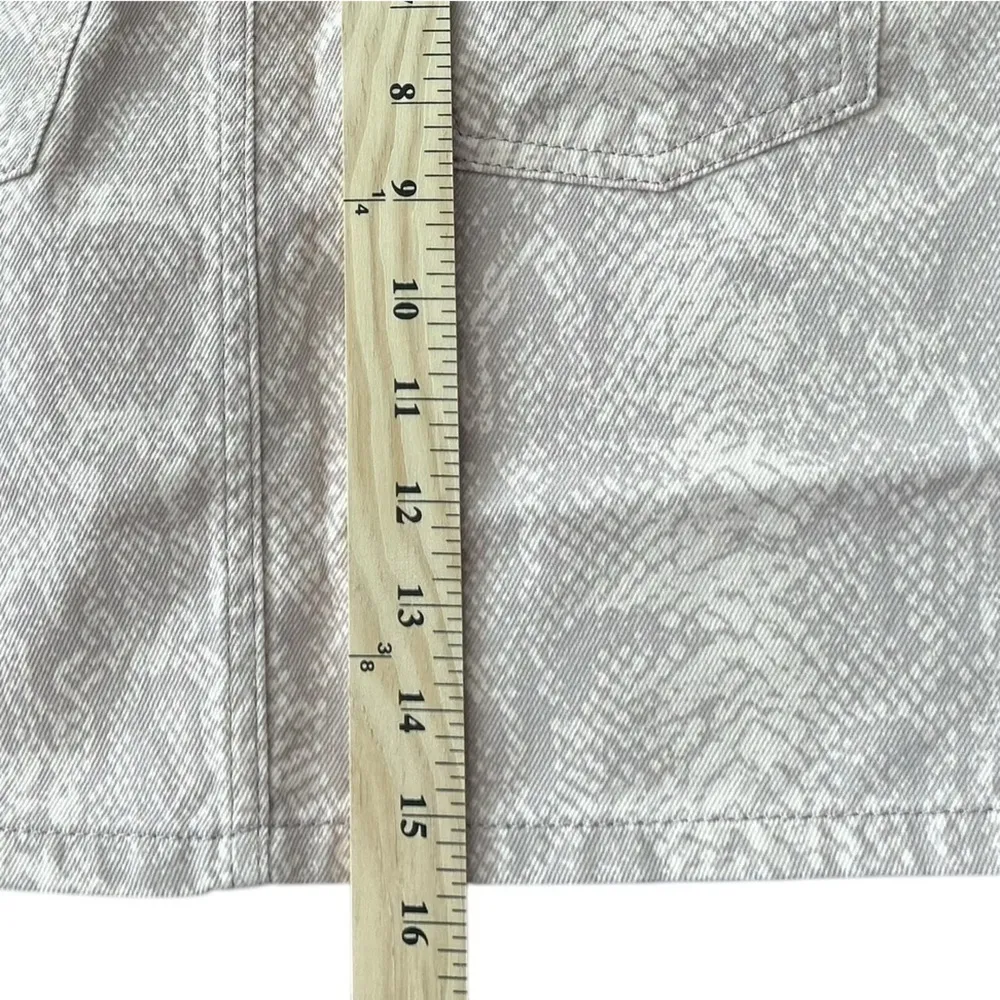 Topshop‎ Women's Size 4 Beige Animal Print Belted Mini Skirt - Image 12