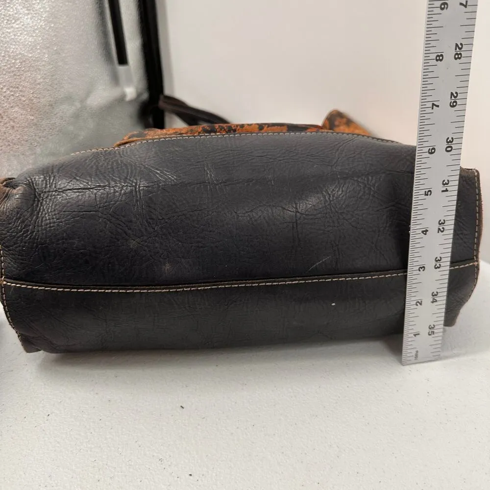 Patricia Nash Toscano Paisley Floral Leaf Print Leather Tote Purse - Image 14