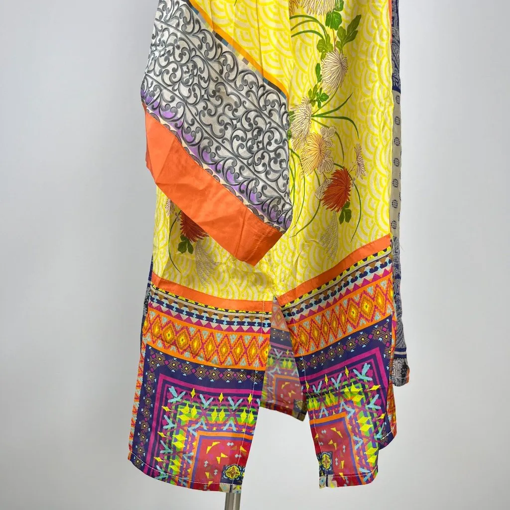 NWOT Johnny Was Brilliant Silk Oversized Kimono Boho Tunic Dress Top Blouse S - Image 5