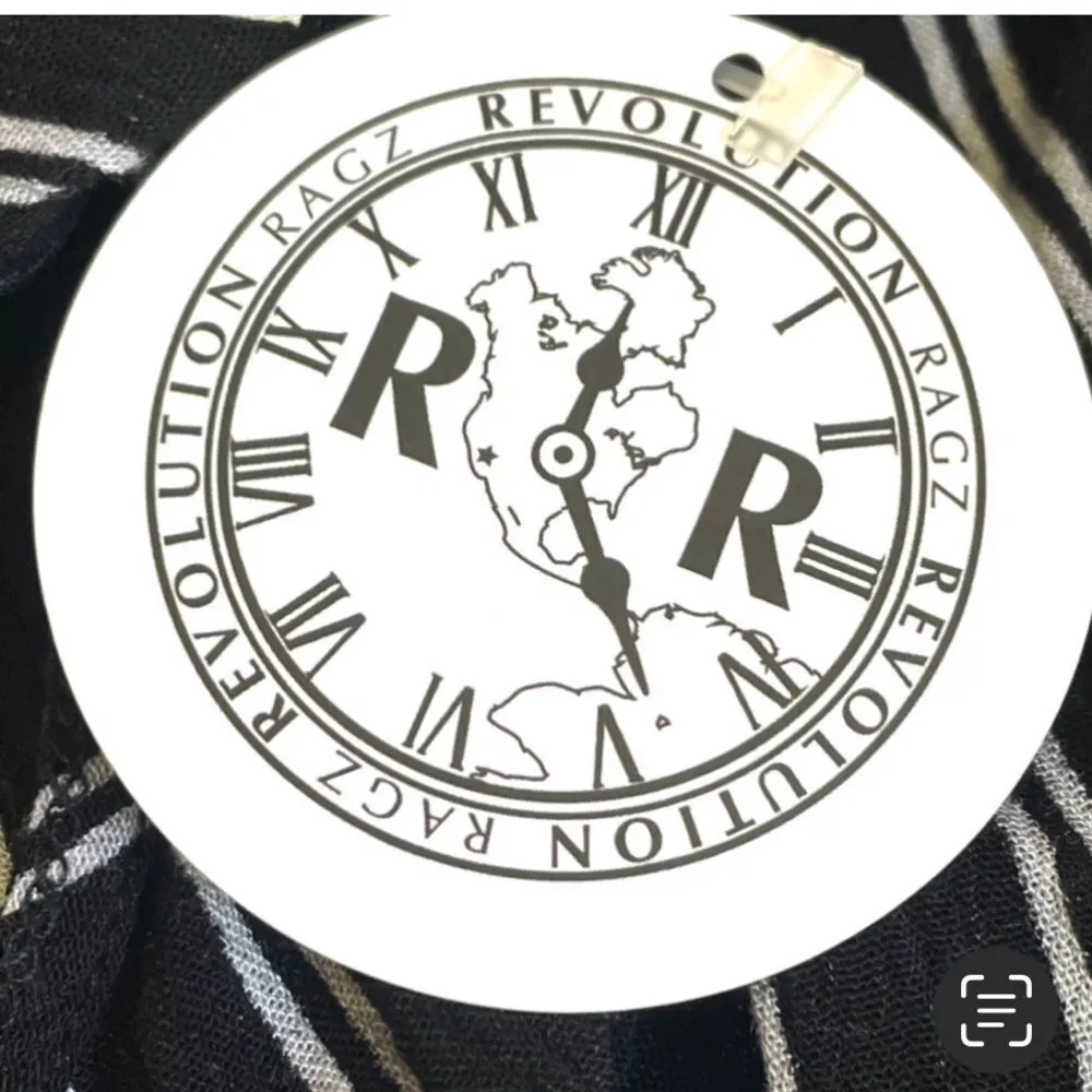 Final Touch black white stripe long tank - Image 8