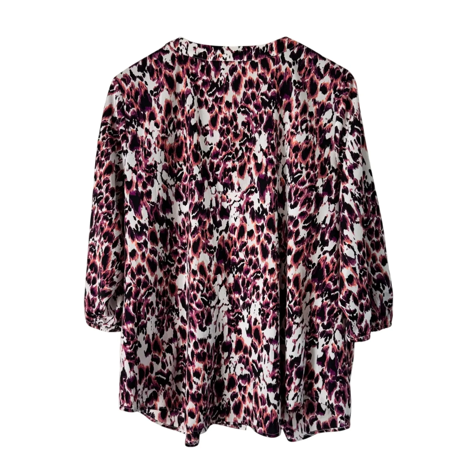 212 Collection Animal Print Blouse V - Image 6