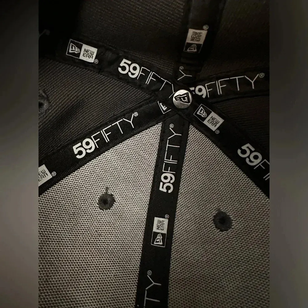 New Era 59FIFTY Washington Nationals Cherry Blossom Hat Cap Size 7 3/4 Gray - Image 9