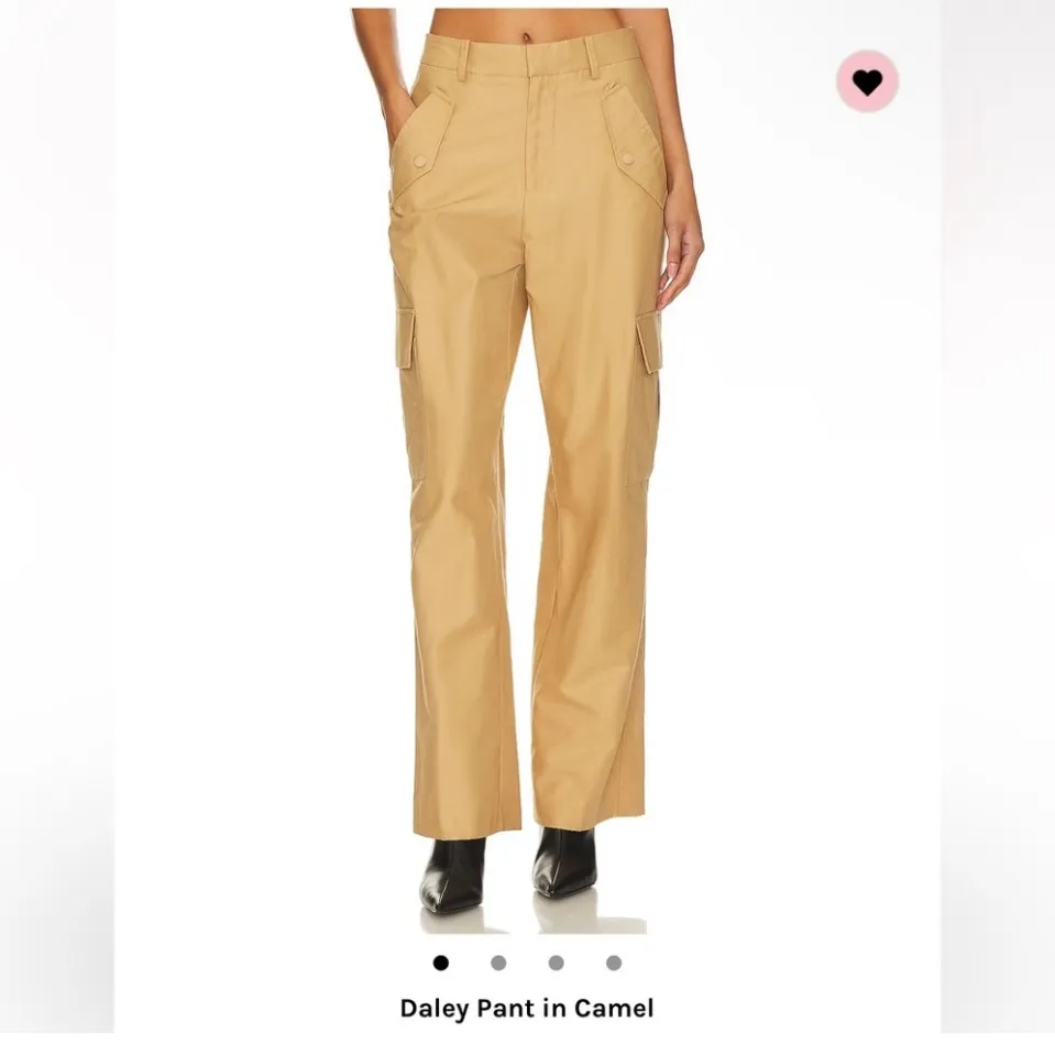 NWT Rails Daley Cotton & Linen‎ Cargo Pants In Camel size 8 $258 - Image 7