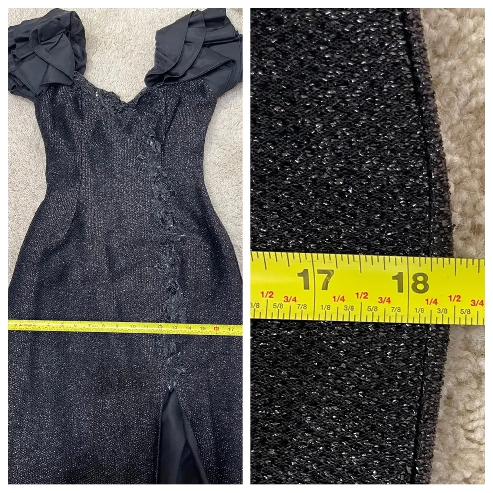 Vintage Nadine black gown Size 4 - Image 9