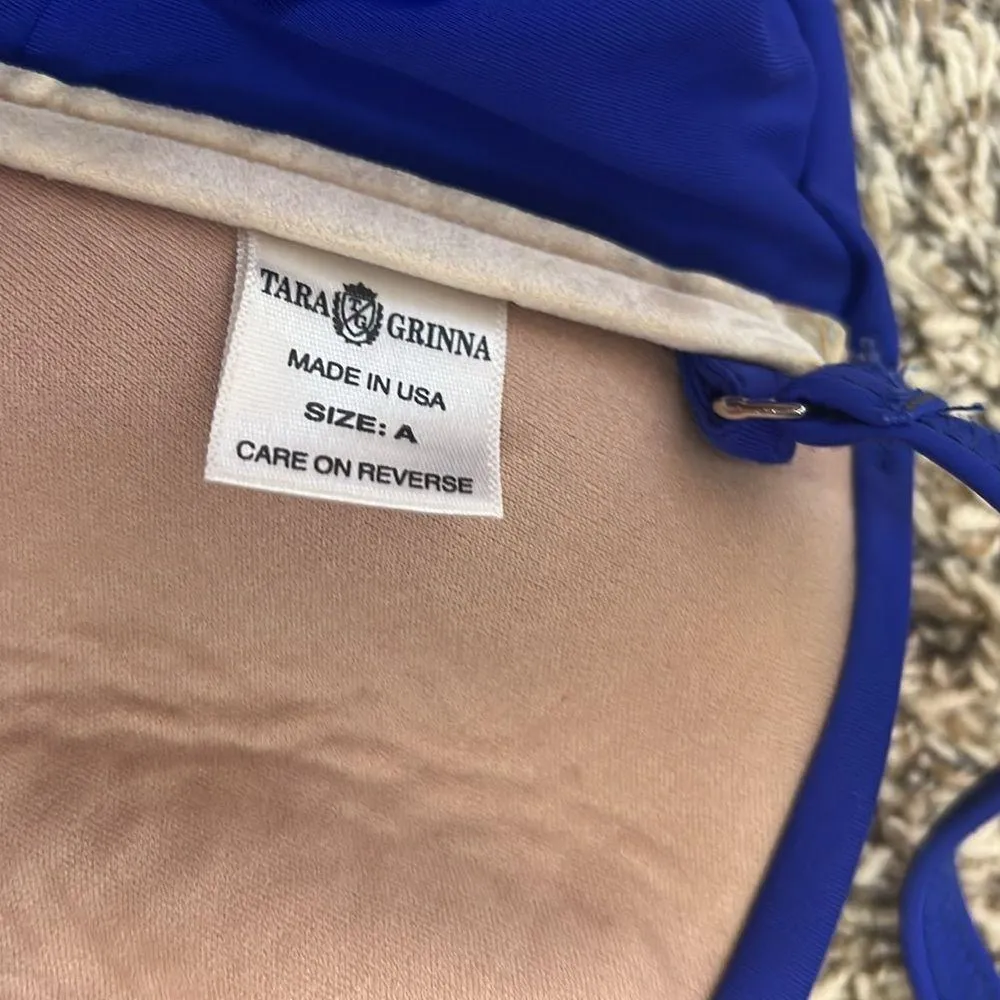 Tara Grinna two piece: bandeau top and skirted bottom Size 6 - Image 5