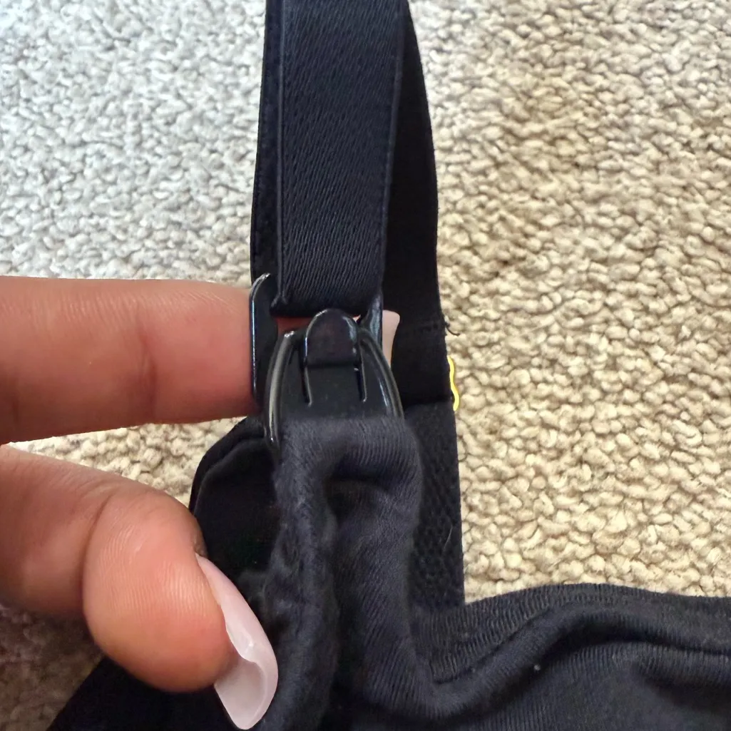 Lively Jet Black All Day Nursing Bralette Size L Size L - Image 4