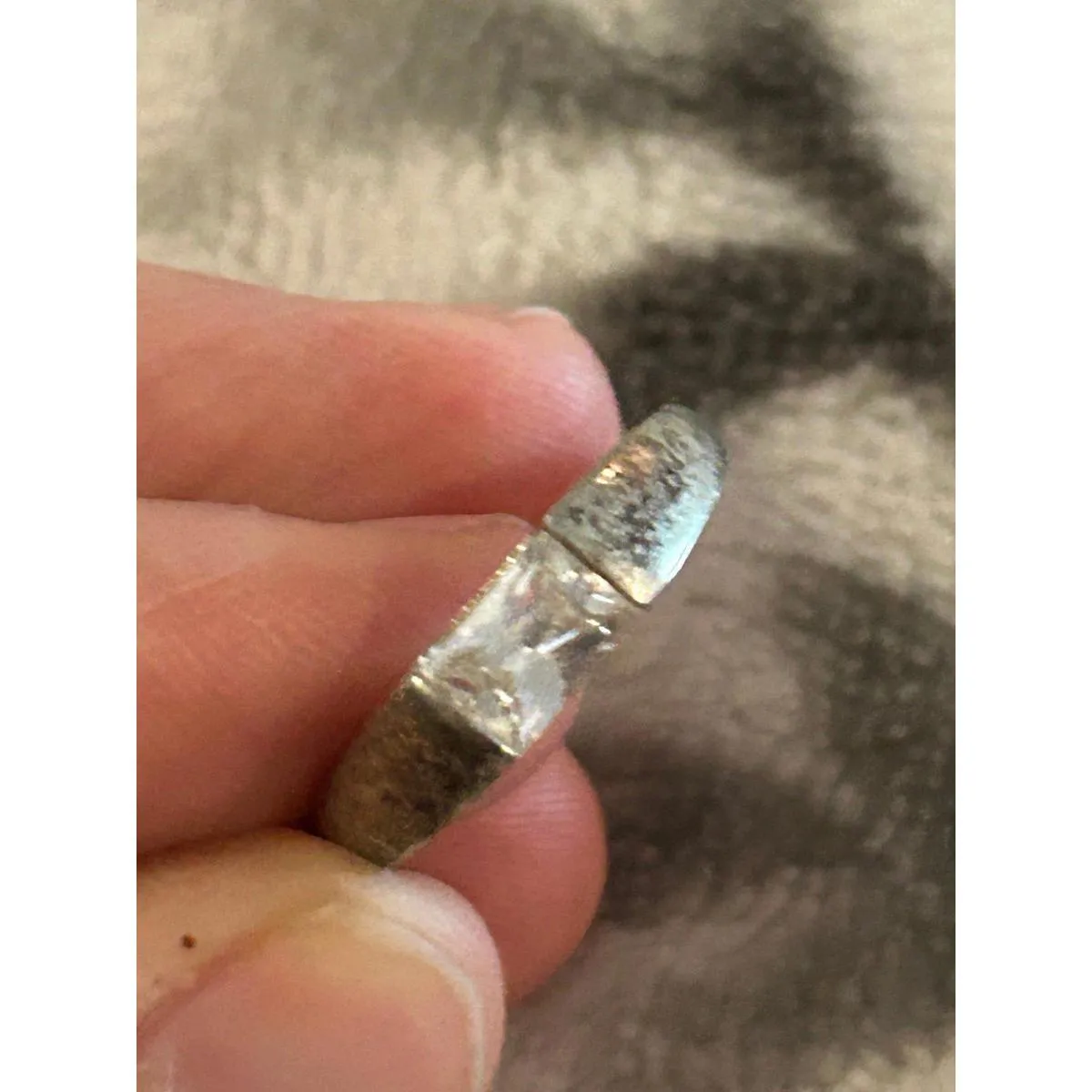 ring band sterling silver 925 beautiful unique size 5.5 - Image 3