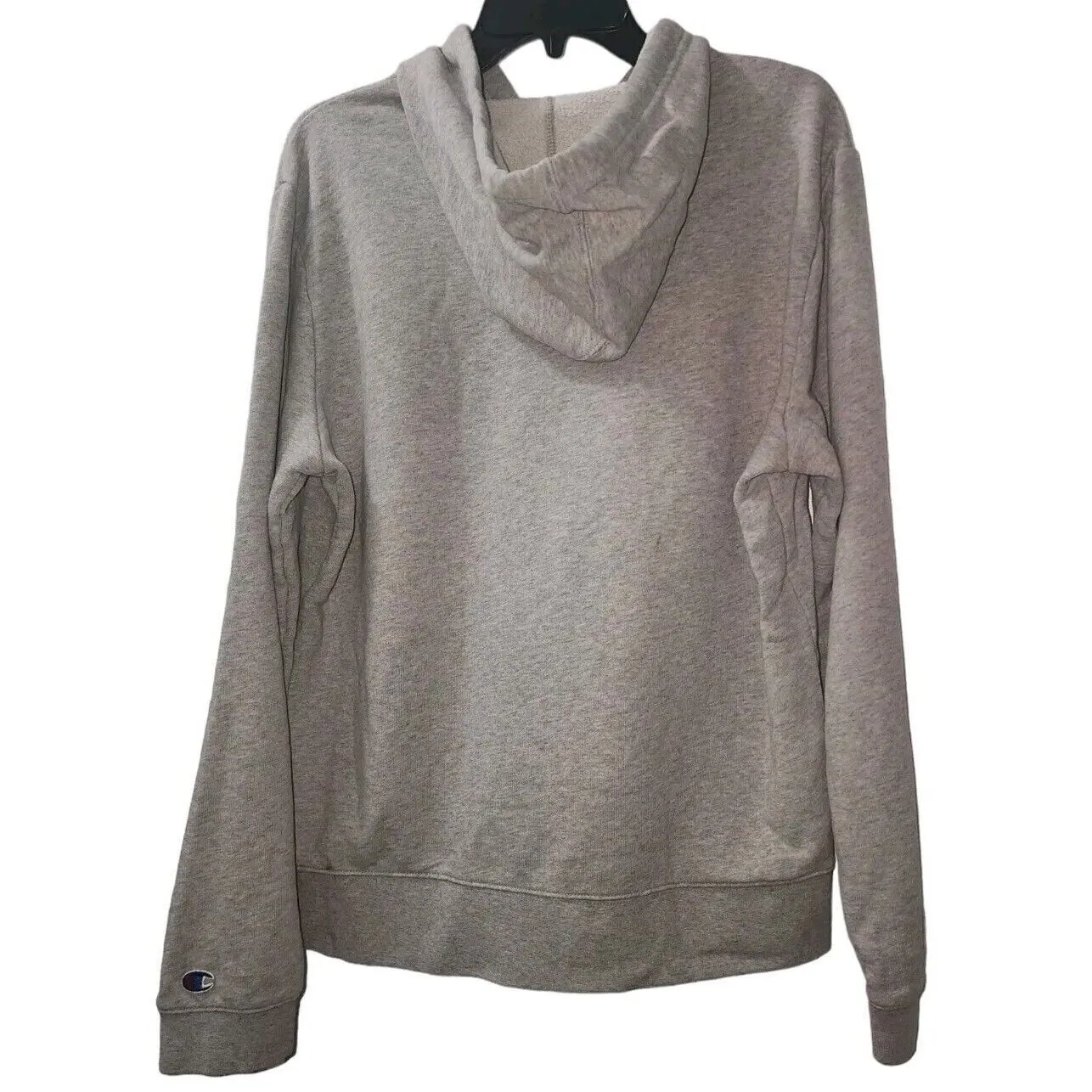 Champion‎ Hoodie Pullover Sweatshirt Classic Logo Gray Comfy Medium - Image 2