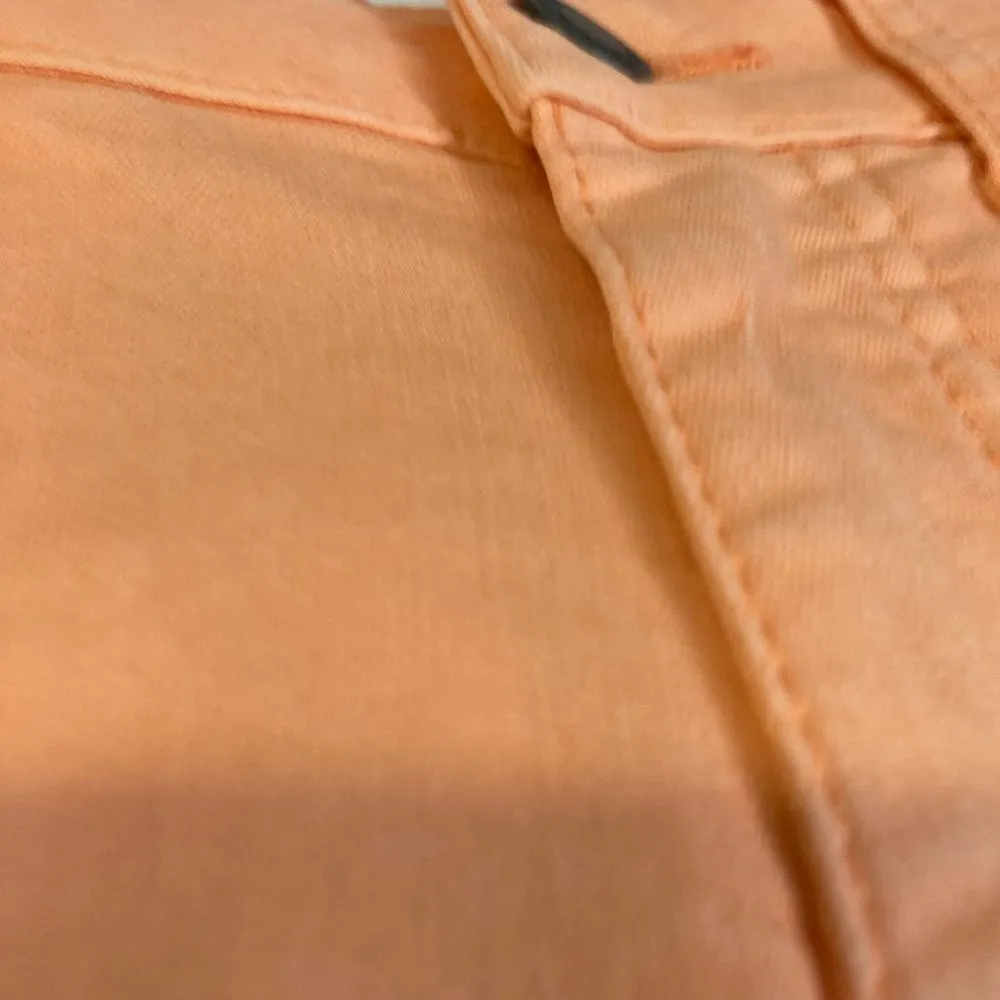 Gold Case women's size 25 mid rise lightweight salmon stretch skinny jeans 25x31 Orange - Image 4