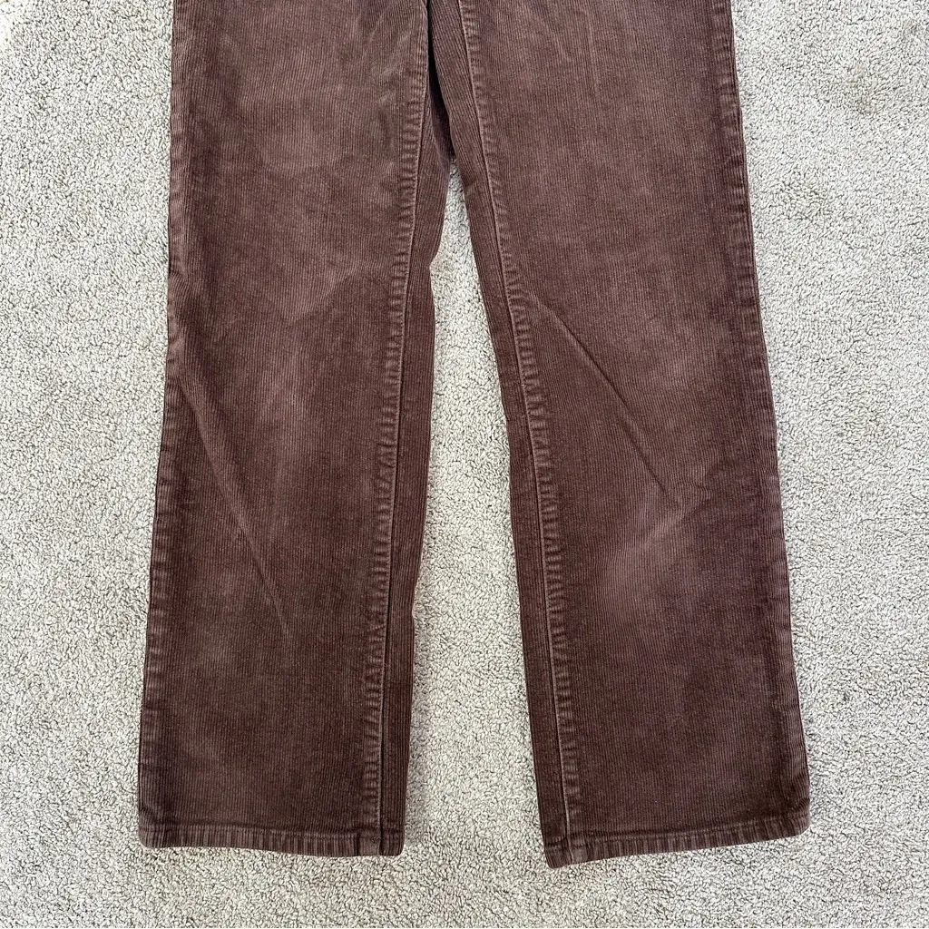 Rolla’s Women’s Original High Rise Straight Leg Corduroy Pants in Dark Brown 26 - Image 6