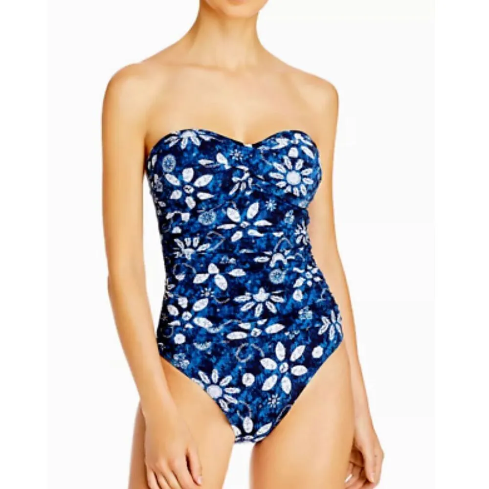 New. Bleu Rod Beattie blue strapless swimsuit. Normally $129. Size 12 - Image 4