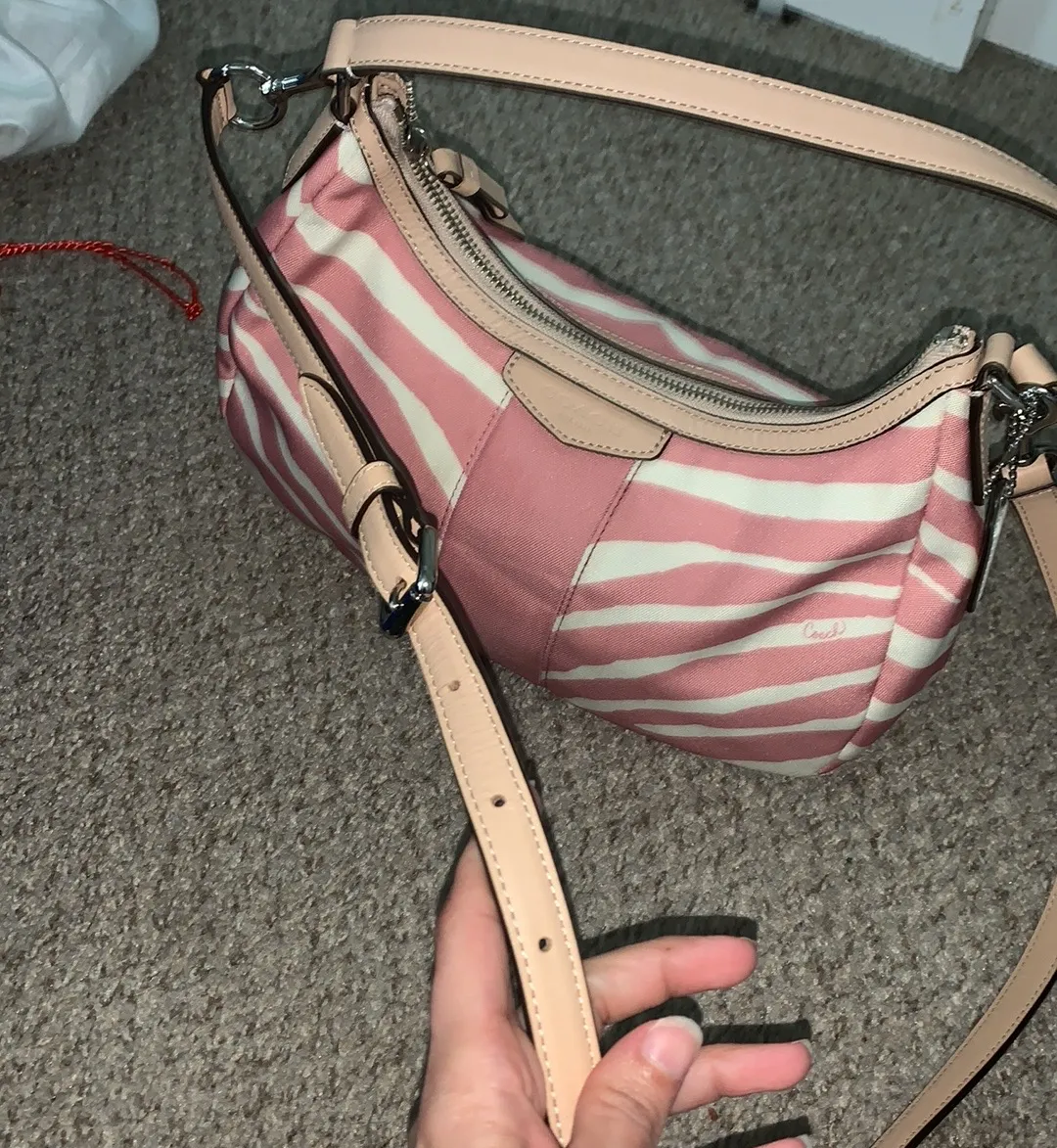 Coach Zebra Print Purse - Image 8