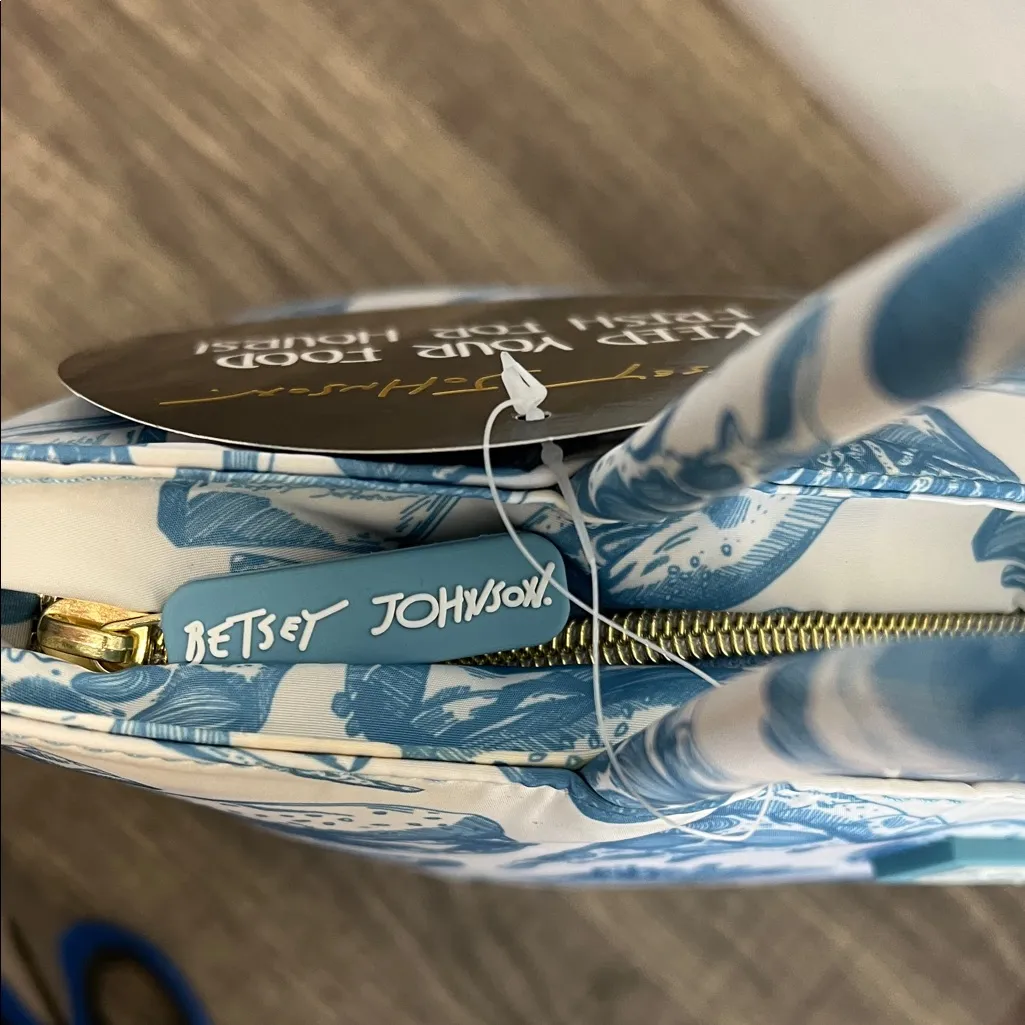 Betsey Johnson | Blue & White Food Lunch Bag - Image 7