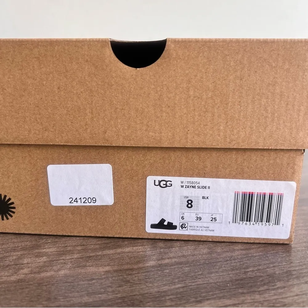 Ugg Zayne Slide II Women's Black Sandal Size 8 #B1341 - Image 2