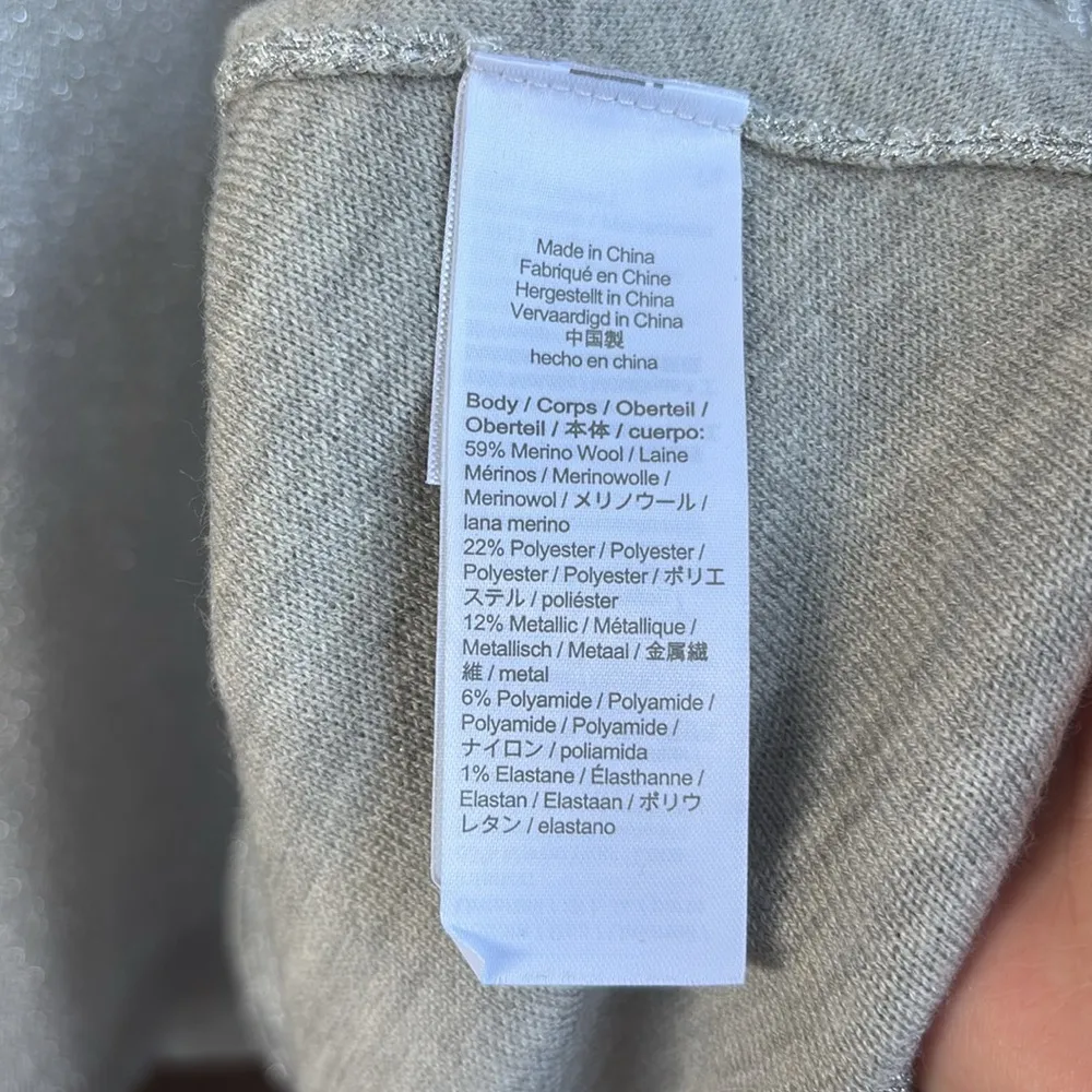 NWT J. Crew Lurex Twist Back Dress Shimmery Silver Size Medium Retail $268.00 - Image 13