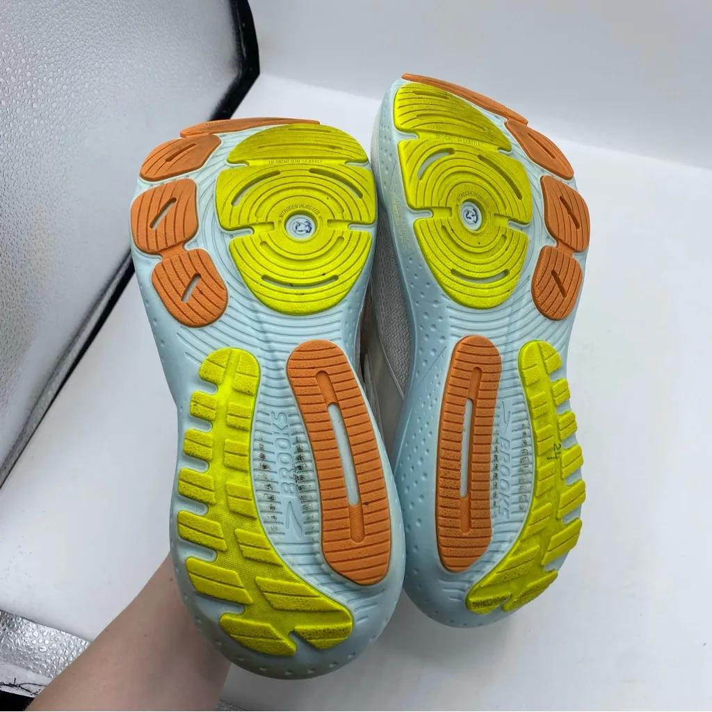 Brooks Glycerin 21 Coconut Aqua Autumn Sunset Women’s size‎ 8.5 sneaker chunky - Image 7