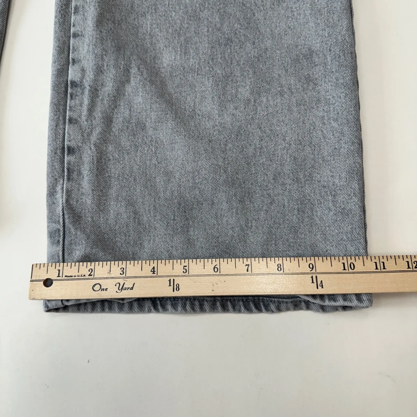 Zara Wide Leg Cropped Jeans Gray Wash High Waist‎ Pockets Belted Womens Size 6 - Image 14