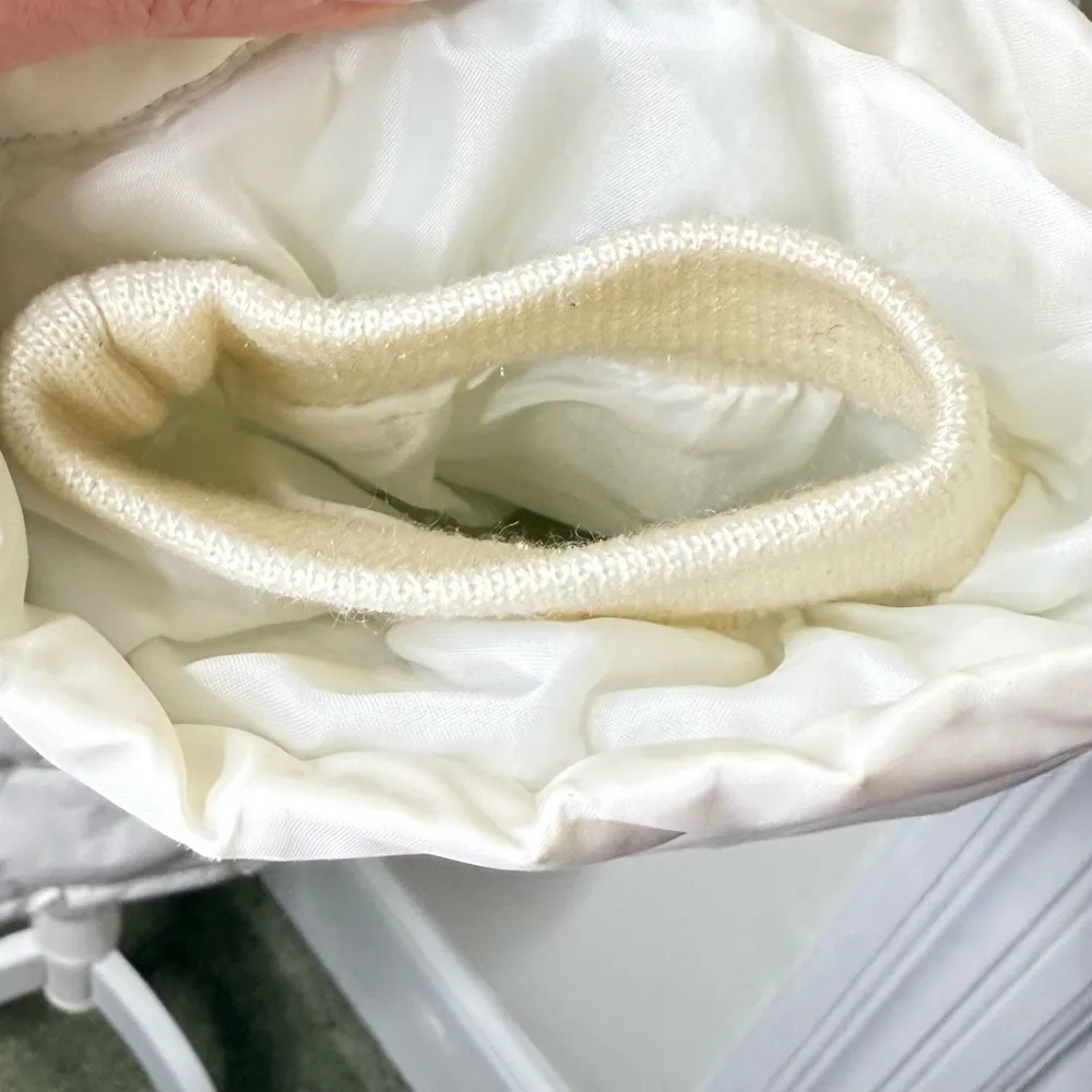 Kie White Puffer Coat Zip Up Longer Length SEE MEASUREMENTS Approx. Large Size undefined - Image 11