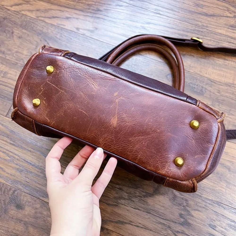 Osgoode Marley • Amelia Satchel purse crossbody bag Espresso brown leather - Image 13