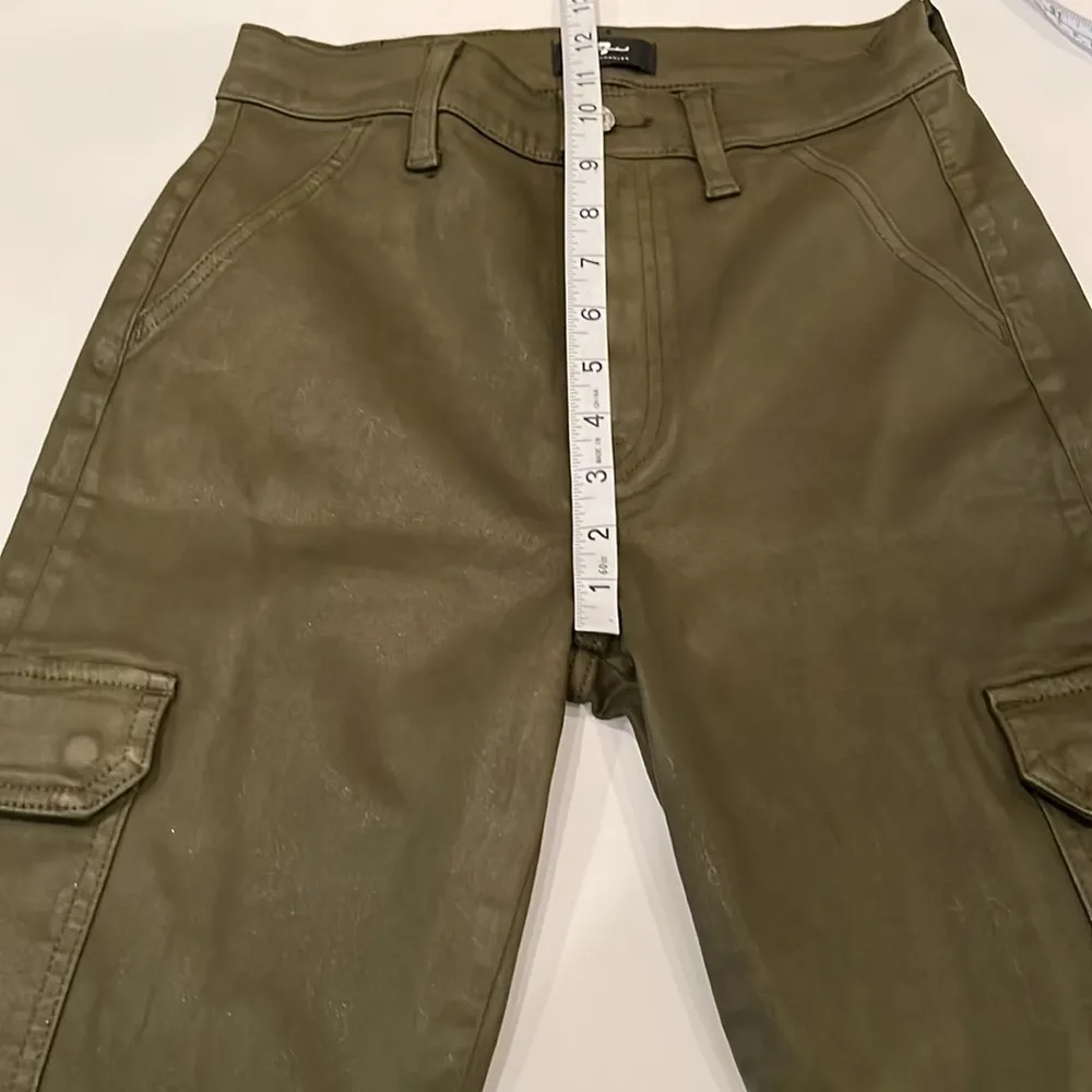 7 For All Mankind Cropped Coated Cargo Size 27 - Image 6