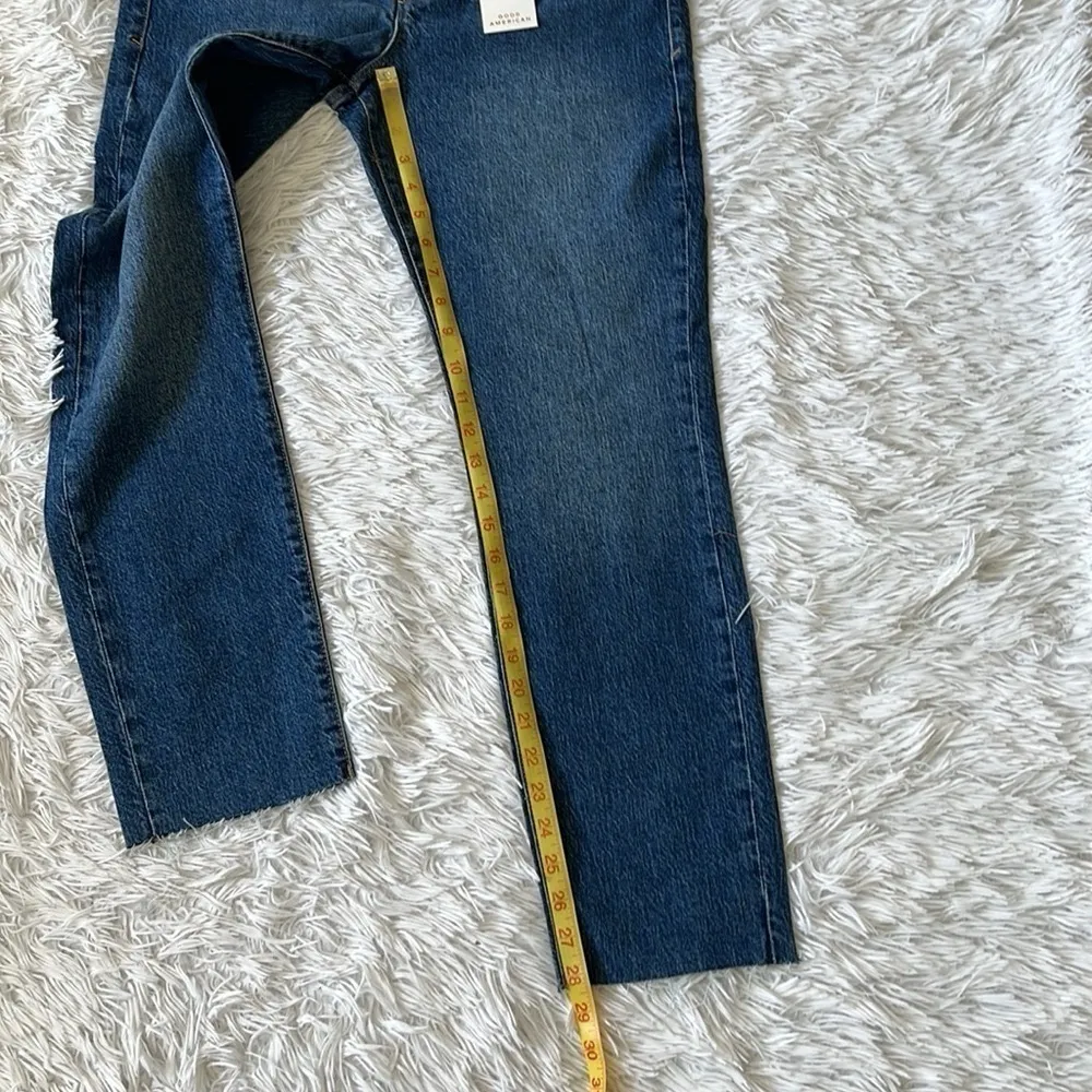 NWT Good American Good classic Skinnyish fit hi rise Women’s Jeans size 10/30 - Image 6