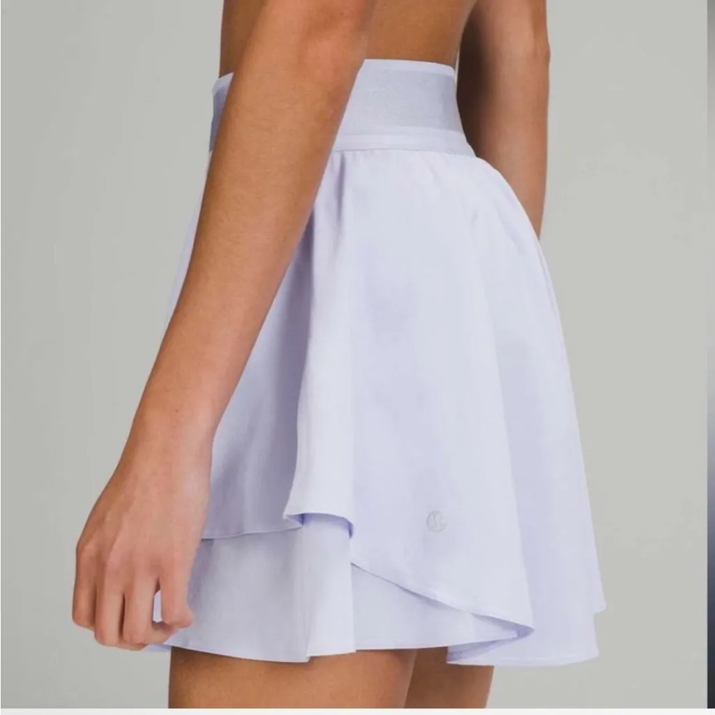lululemon athletica White Mini Skort Court Rival High-Rise Skirt Long - Image 7