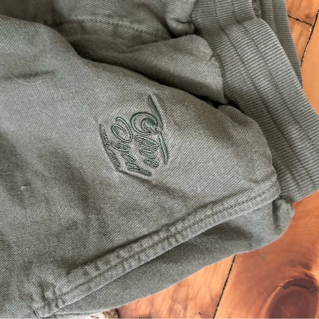 Crazy Shirts Hawaii Pants Small Green Pine Dyed Olive Jogger Pull On - Image 6