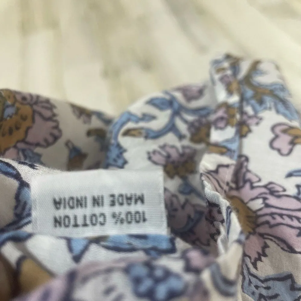 Roberta Roller Rabbit Floral‎ Beaded Top size XS Boho - Image 6