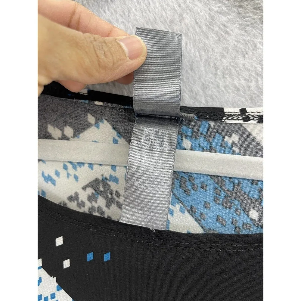 Bisou Bisou Women's Dress A Line Cap Sleeve Black Blue Pockets Unlined Size 10 - Image 8